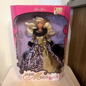 New Dmg Pkg Mattel Evening Majesty Barbie 1996 Special Edition Blonde